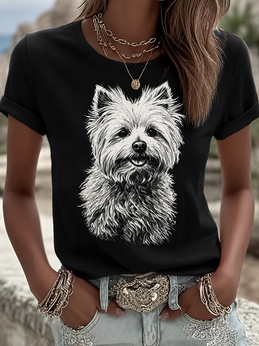 Women's West Highland White Terrier Short-sleeved T-shirt
