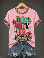 Women's His Way Is Better Print Casual Tee