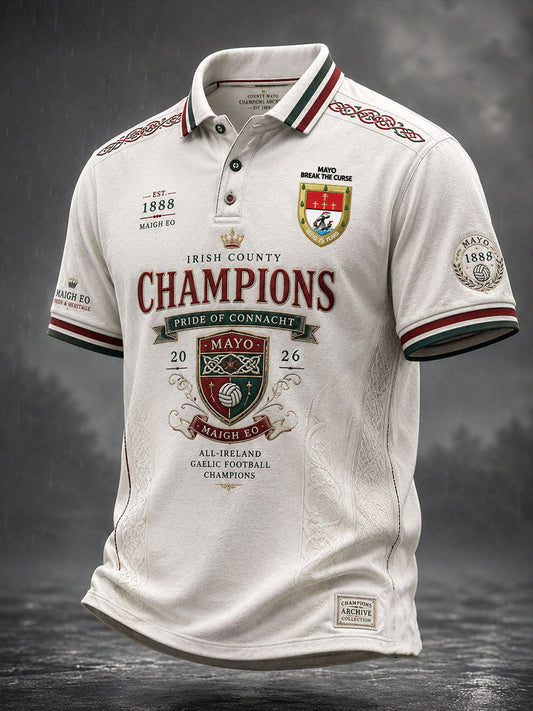 Men's Mayo Champions Break The Curse Shirt