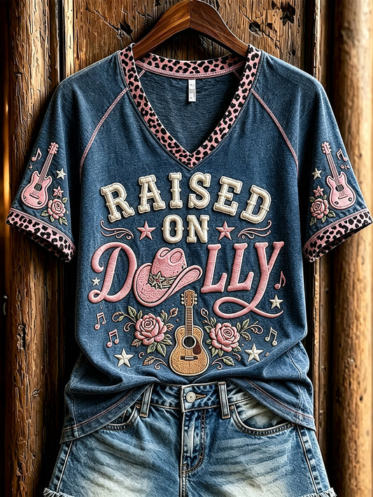 Women's Classic Country Music Lover Memorial Short-sleeved T-shirt
