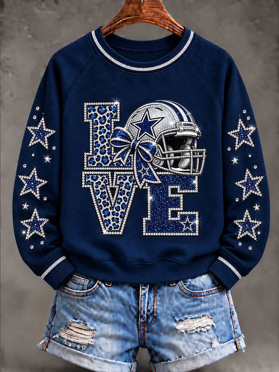Women's Cowboys Game Day Raglan SleeveSweatshirt