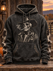 Men's Western Halloween Art Printed Hoodie