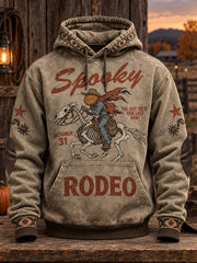 Men's Western Halloween Art Printed Hoodie