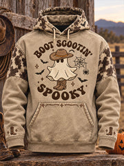 Men's Western Halloween Art Printed Hoodie