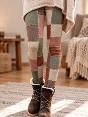 Women's Fall/Winter Art Printed Velvet Leggings