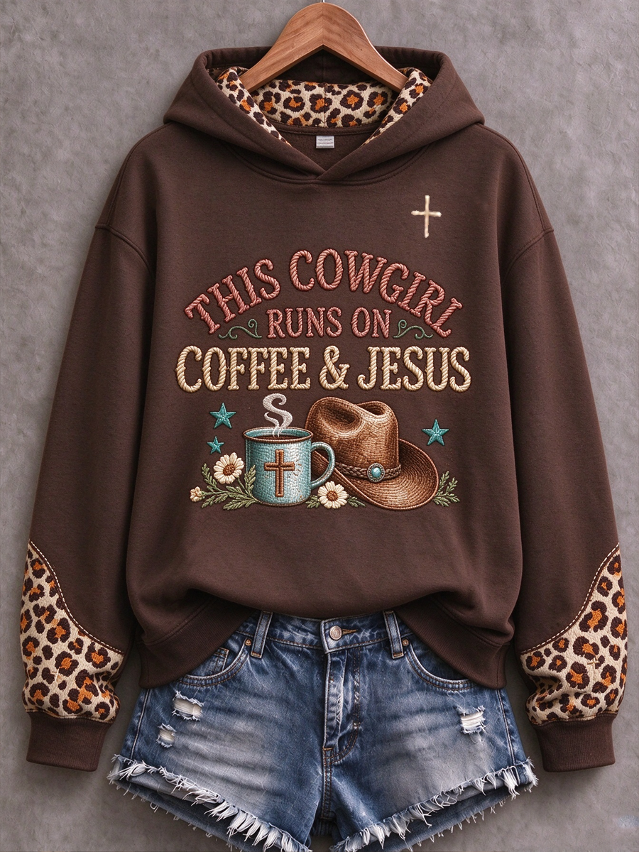 Women's Western Faith Lover Printed Regular Sweatshirt