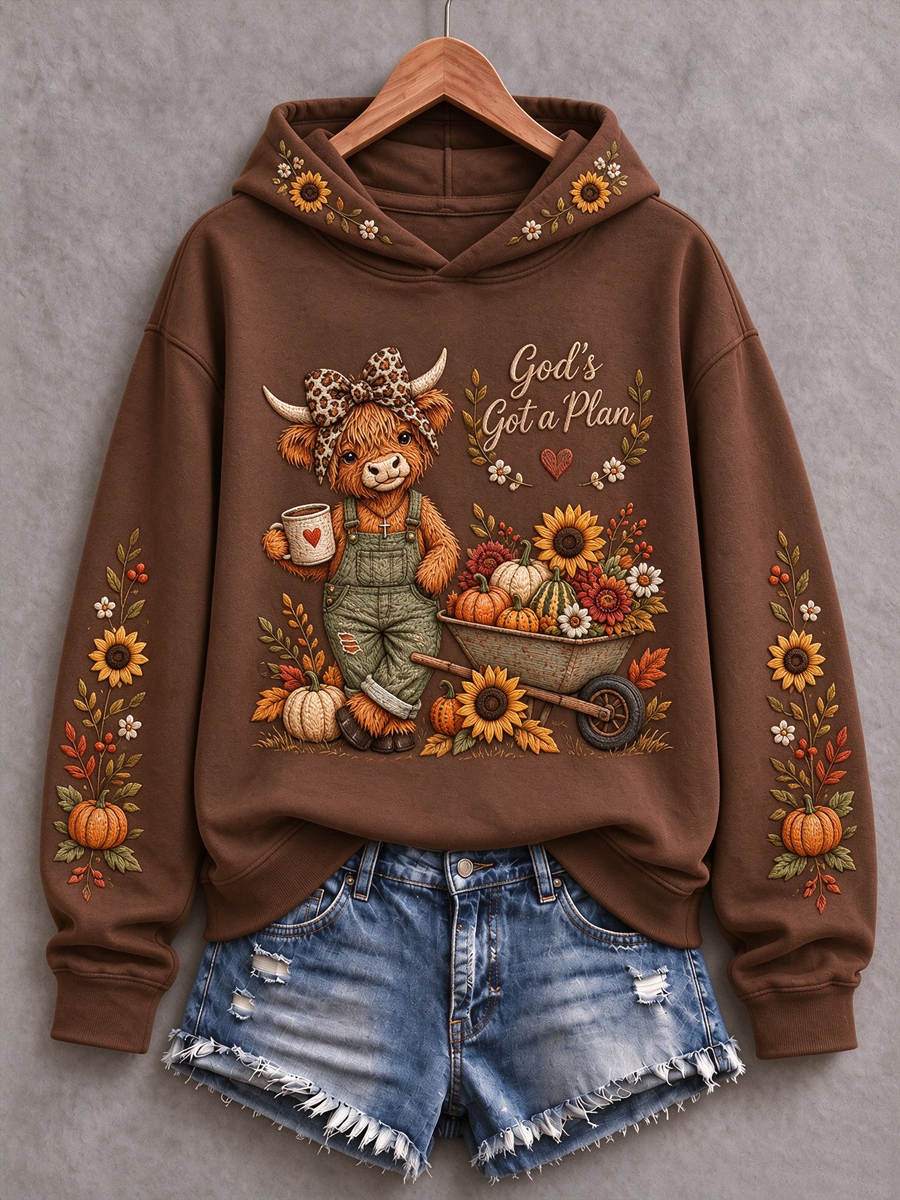 Women's Western Faith Lover Printed Regular Sweatshirt