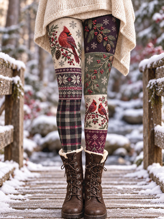 Women's Winter Animals Art Printed Leggings