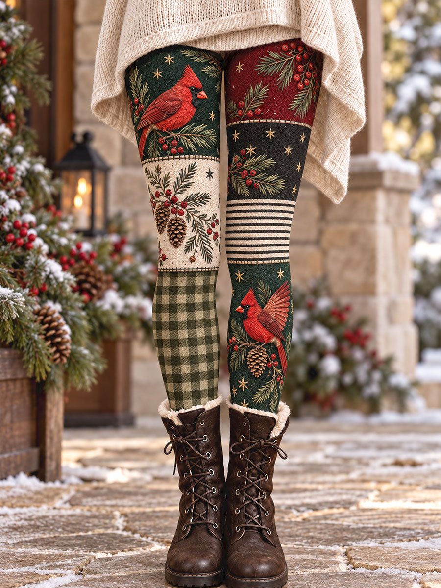 Women's Winter Animals Art Printed Leggings