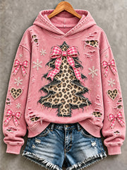 Women's Christmas Tree Print Sweatshirt