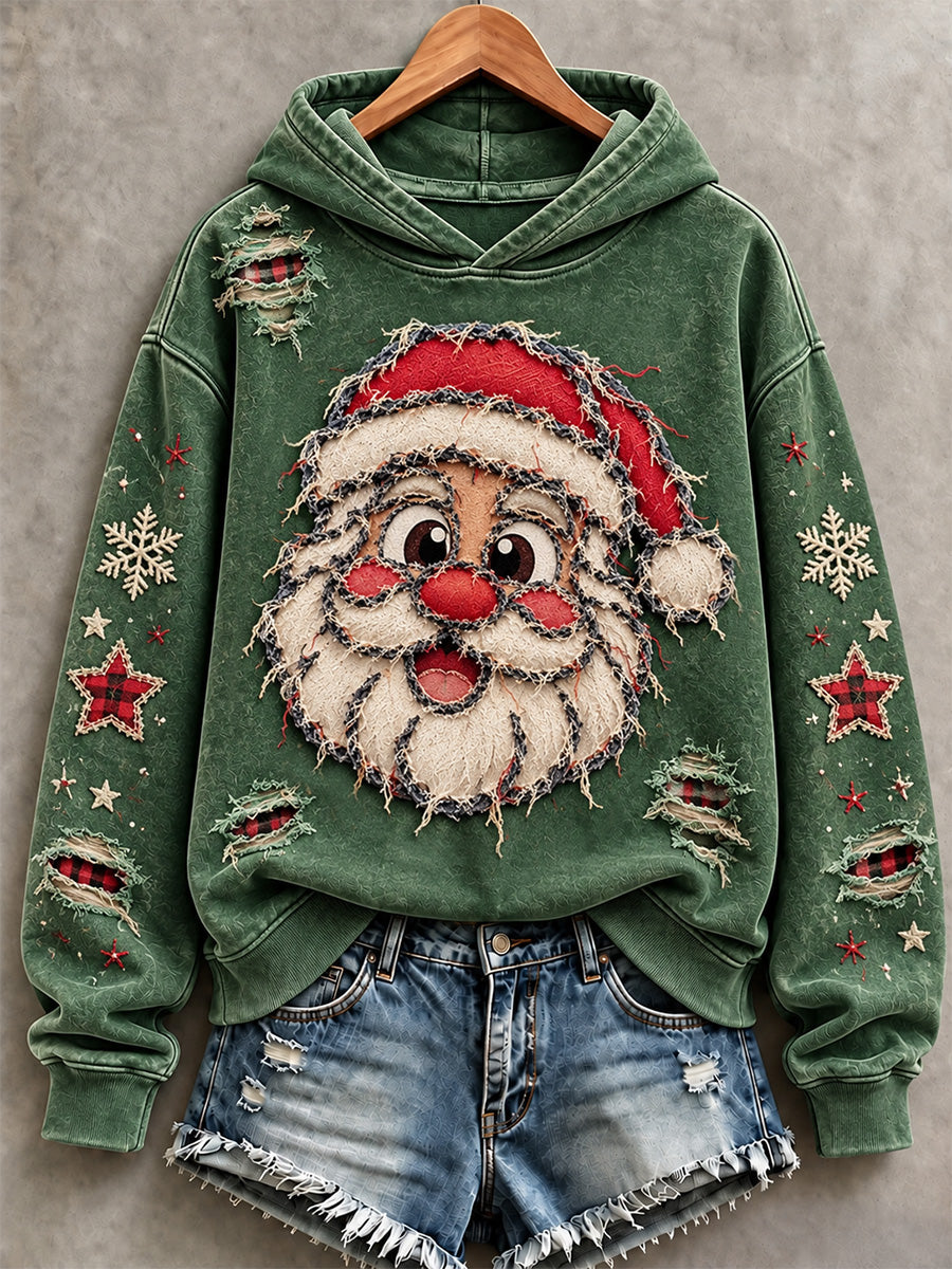 Women's Santa Claus Print Sweatshirt