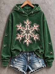 Women's  Vintage Christmas Tree  Art Regular Hoodie