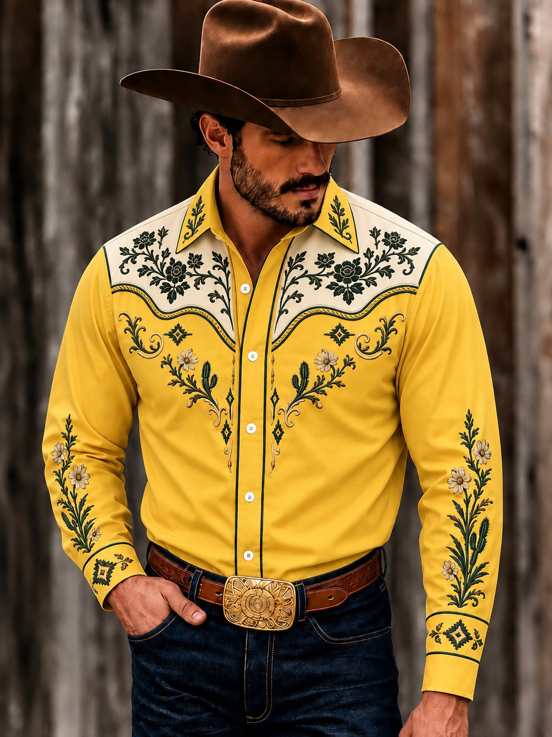 Men's Vintage Western Shirt