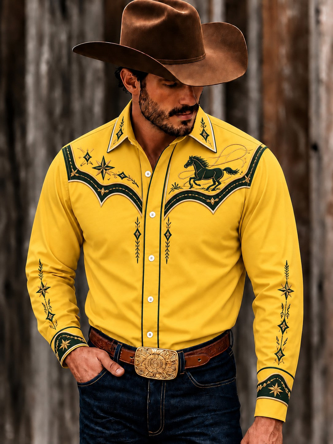 Men's Vintage Western Shirt