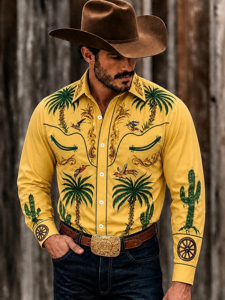 Men's Vintage Western Shirt