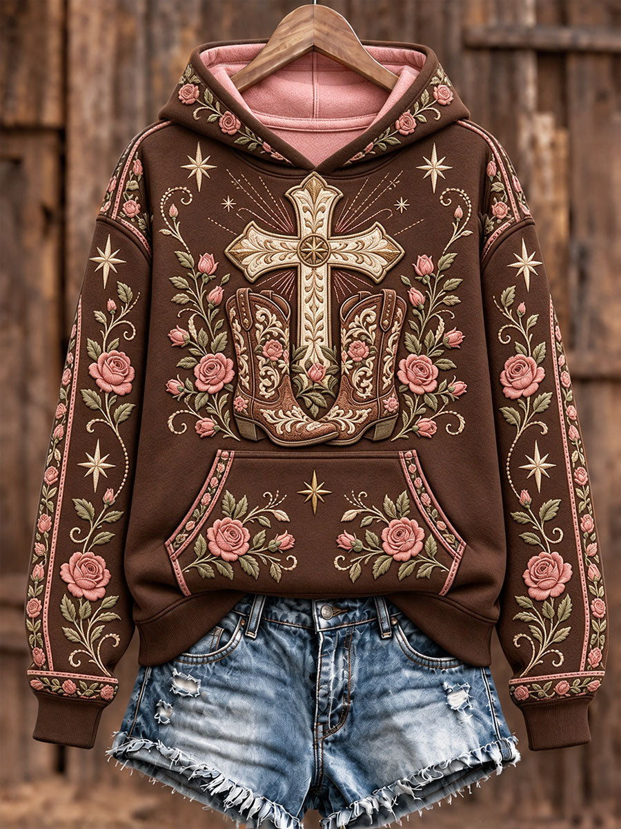 Women's Western Cross Faith Hoodies