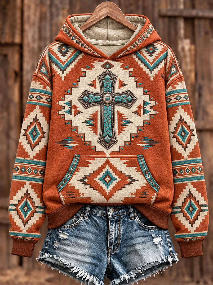 Women's Western Cross Faith Hoodies
