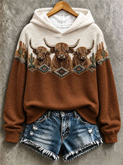 Women's Western Highland Cattle Regular Hoodie