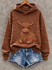 Women's Western Highland Cattle Regular Hoodie