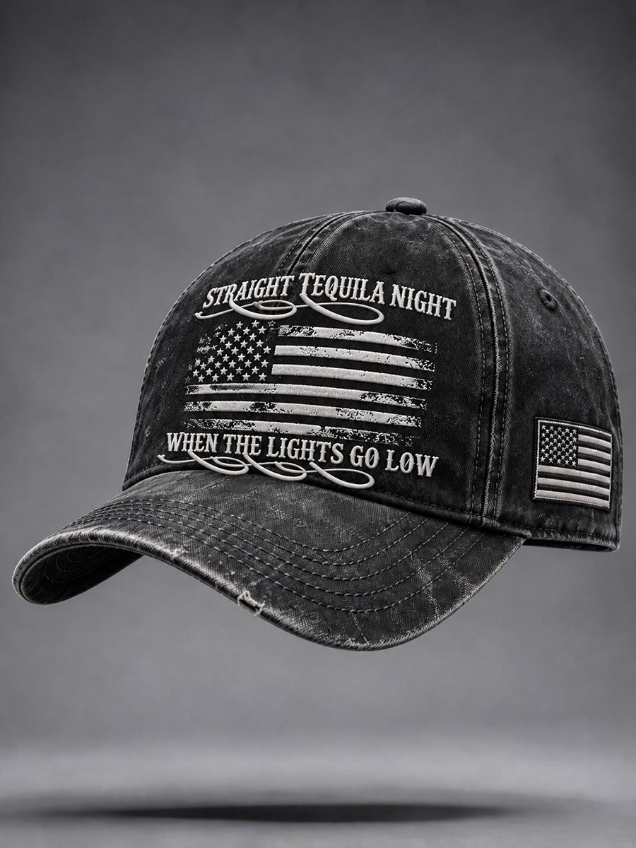 Unisex  Straight Tequila Night Print Hat