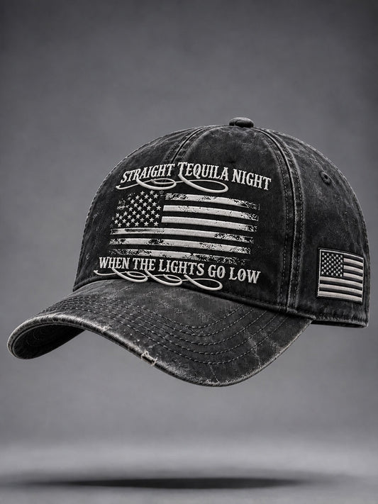 Unisex  Straight Tequila Night Print Hat