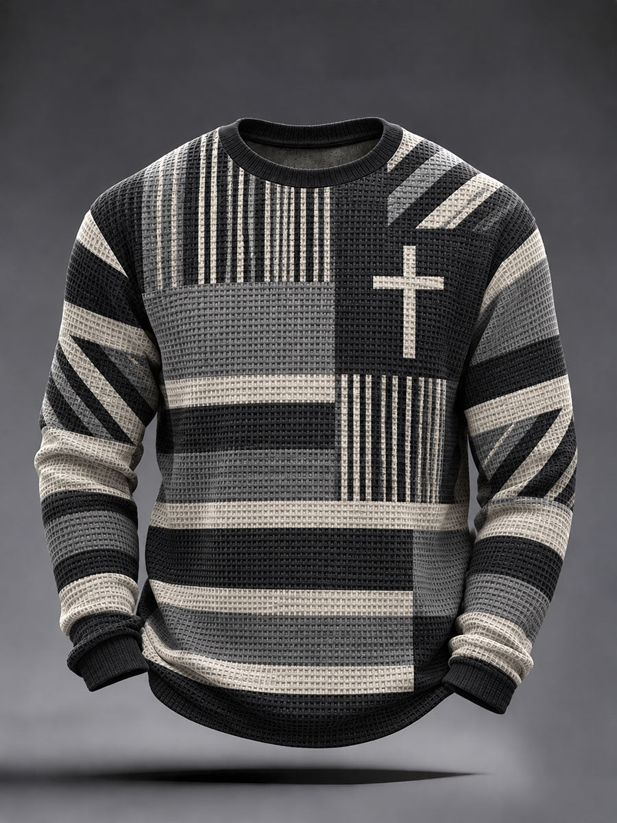 Men's Christian Faith Waffle Long Sleeve T-Shirt