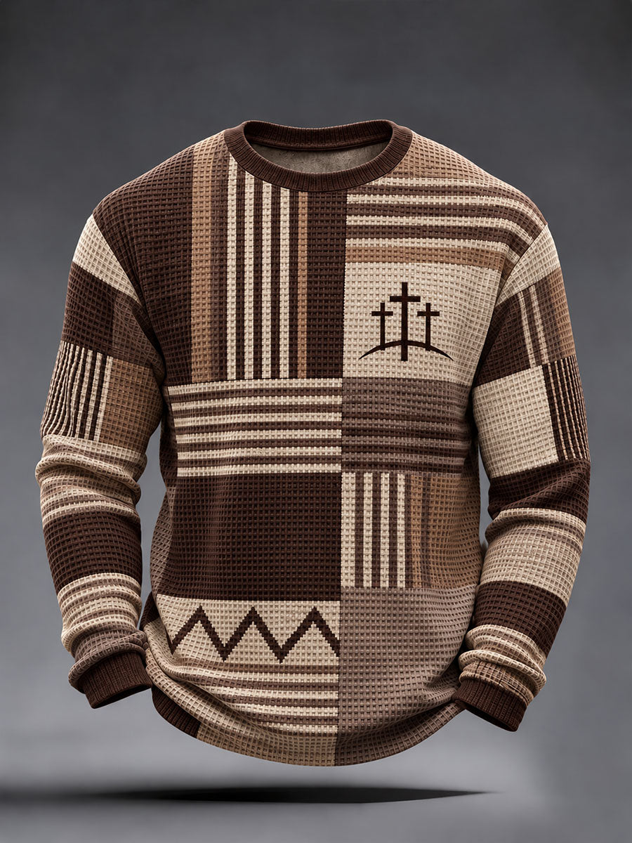 Men's Christian Faith Waffle Long Sleeve T-Shirt