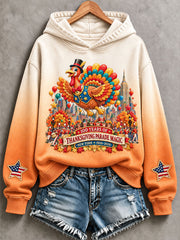 Women's Thanksgiving Parade Print Casual Sweatshirt