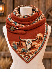 Retro Western Triangle Scarf